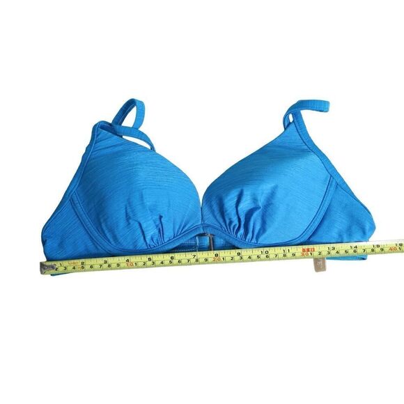 BOGOF LE Cove Padded Blue Wrinkled Underwire Bikini Swim Top 12 Beach Swimwear - Picture 3 of 8